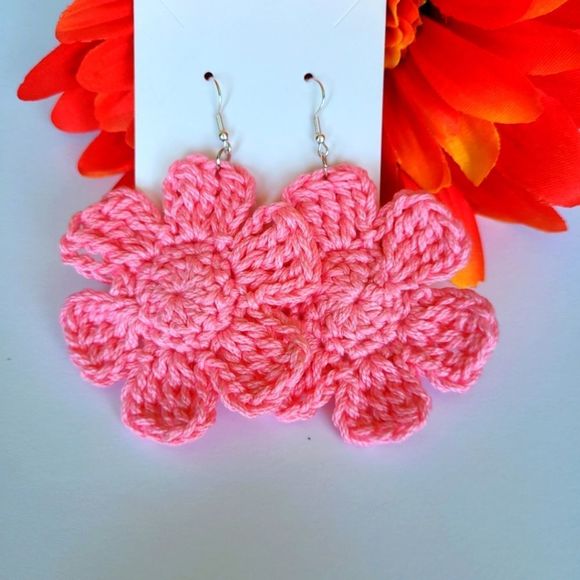 CROCHET Earrings, Summer Earrings ☀️ - Picture 8 of 10